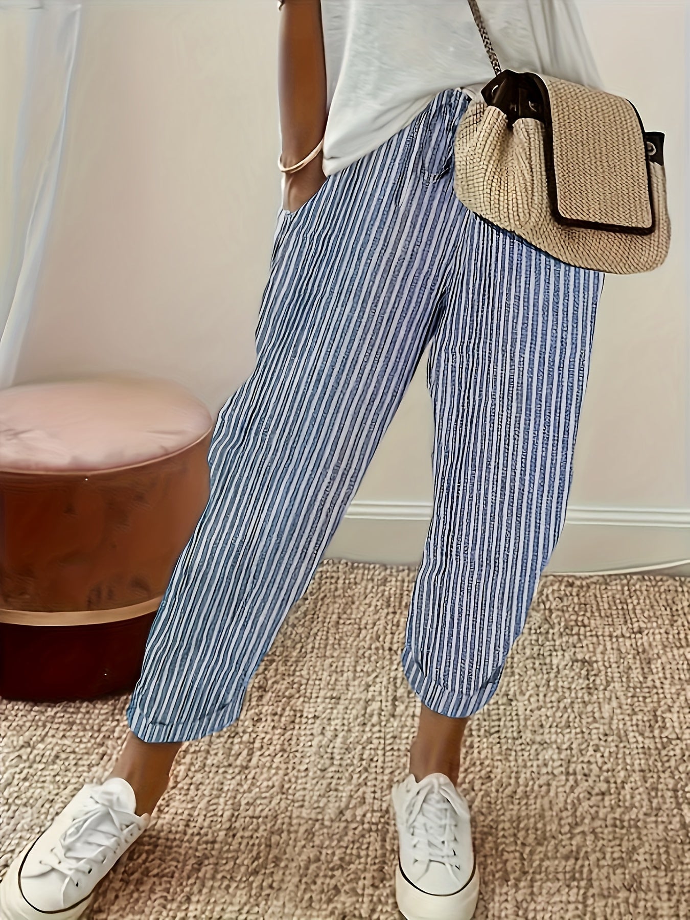 Gitte™ – Bukser med Elegant Stribe