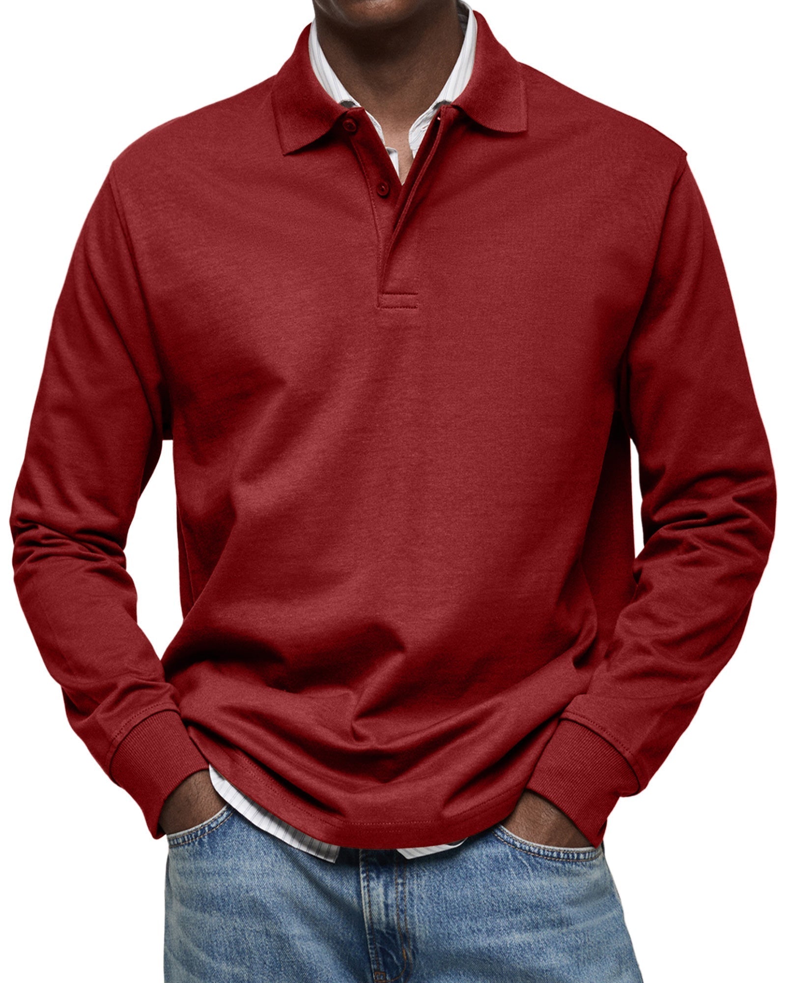 Erik | LUXUS POLO MED LANGE ÆRMER