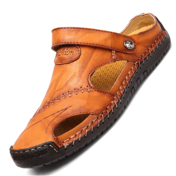 Lars™ - LederSandalen Med God Støtte