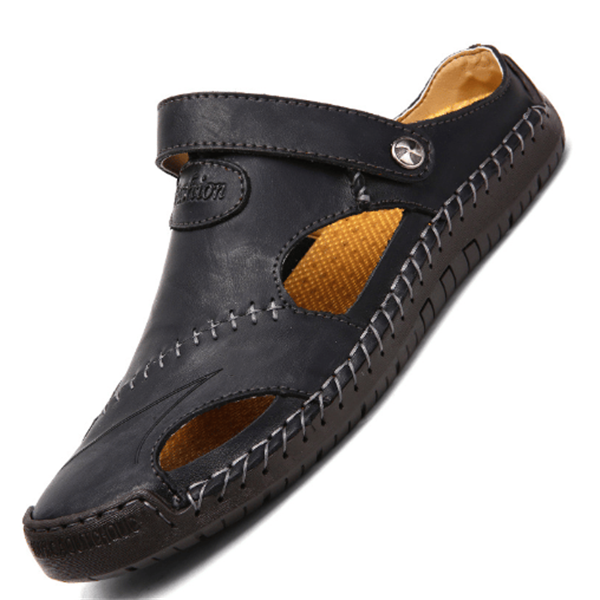 Lars™ - LederSandalen Med God Støtte