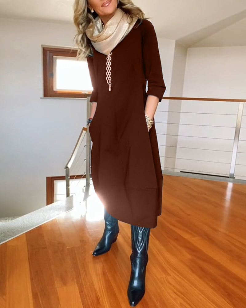 Vibeke™ - Elegant og komfortabel kjole