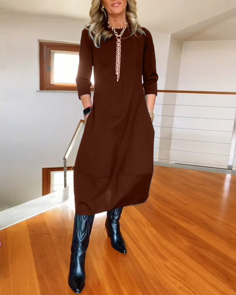Vibeke™ - Elegant og komfortabel kjole