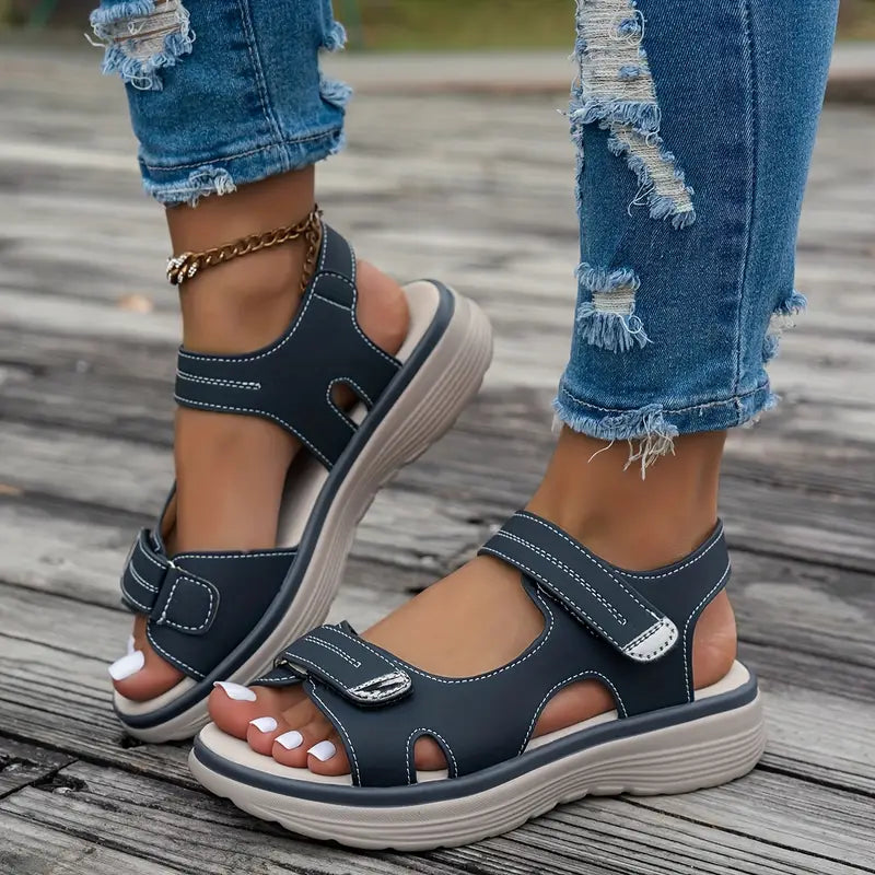 Layla™ - Komfortable Kilklap Sandaler med Ankelrem