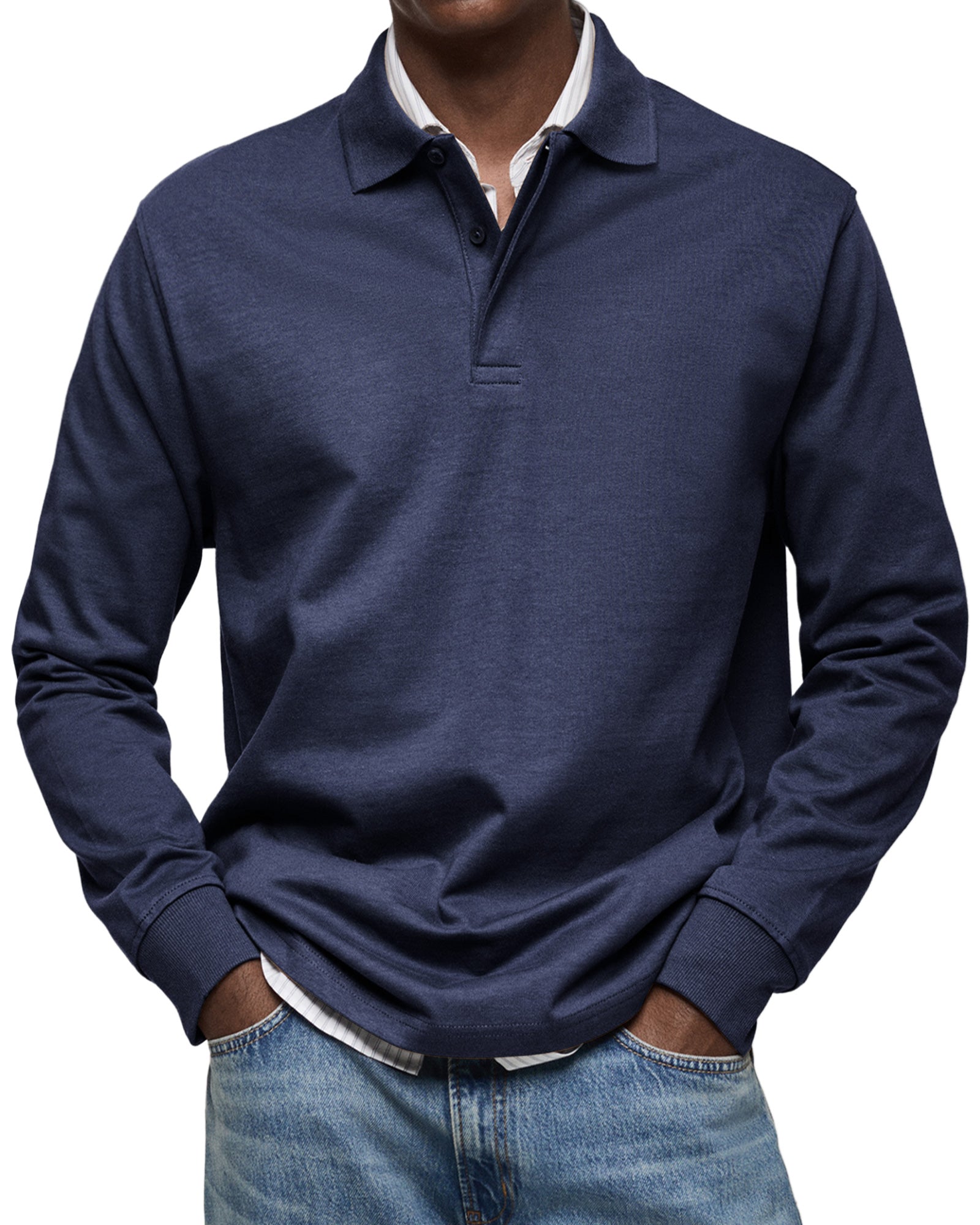 Erik | LUXUS POLO MED LANGE ÆRMER