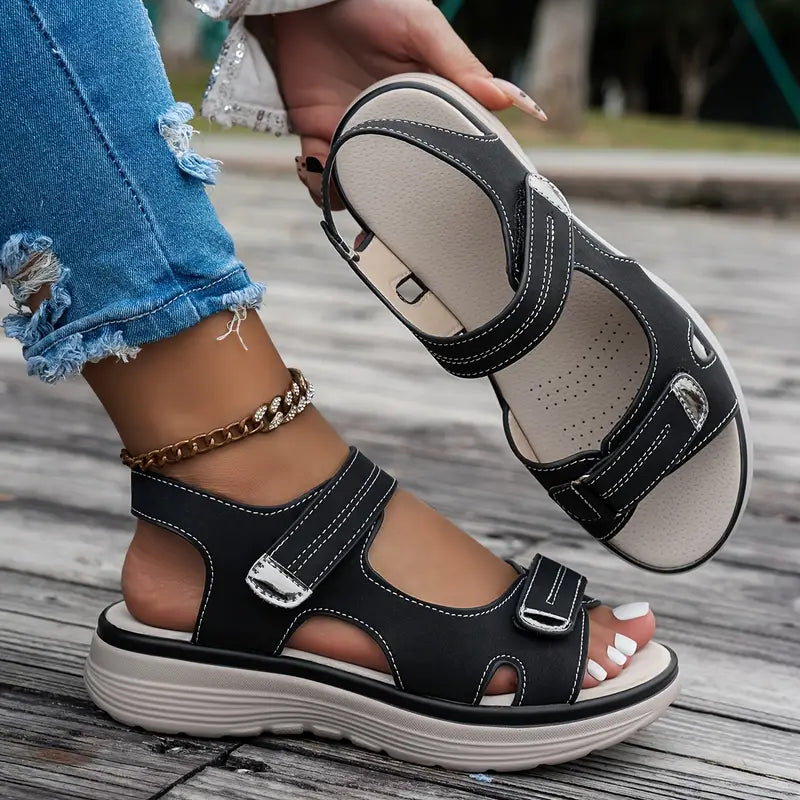 Layla™ - Komfortable Kilklap Sandaler med Ankelrem