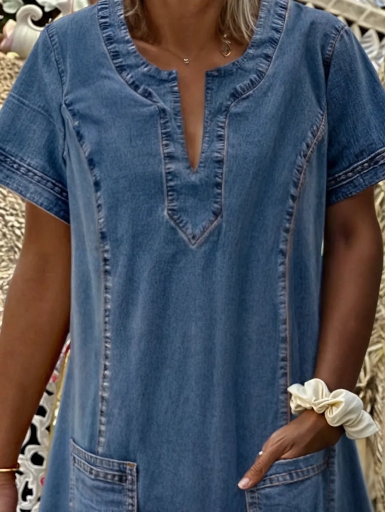 Sonya® | Blød Denim Kjole