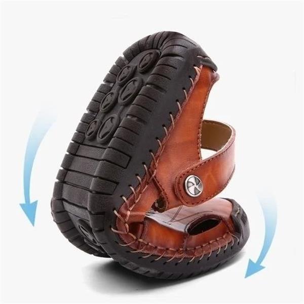 Lars™ - LederSandalen Med God Støtte