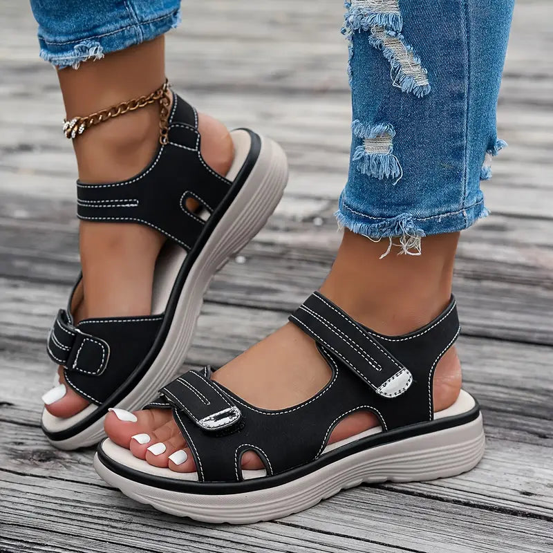 Layla™ - Komfortable Kilklap Sandaler med Ankelrem