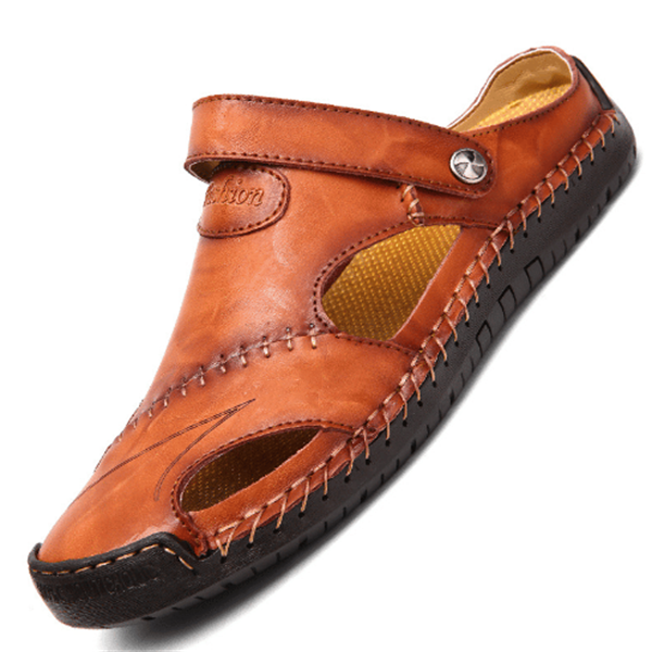 Lars™ - LederSandalen Med God Støtte