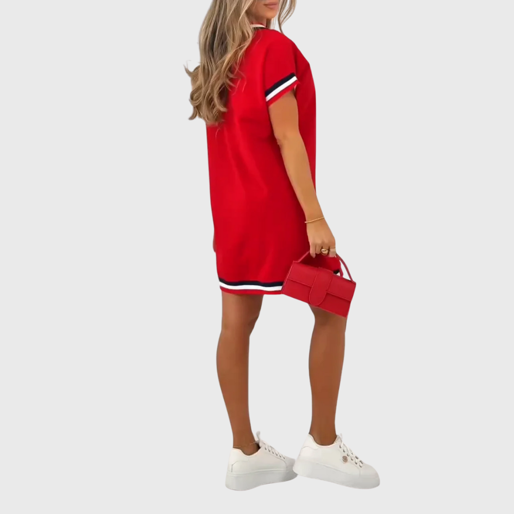 Damekjole med korte ærmer