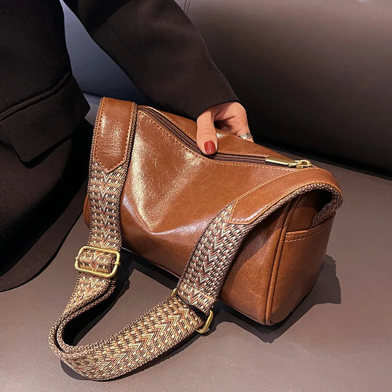 Tracy™ | Vintage Luxe Crossbody-taske med vævet justerbar rem
