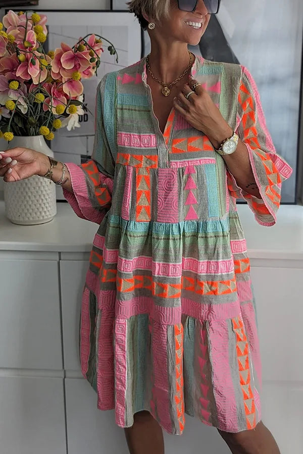 Karen – Boho-Trappe-Swingkjole
