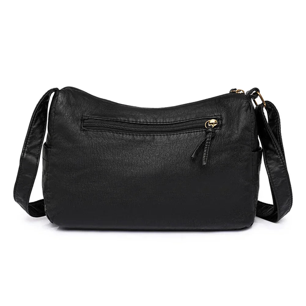 Lena™ | Vintage Luxe skuldertaske med flere lommer