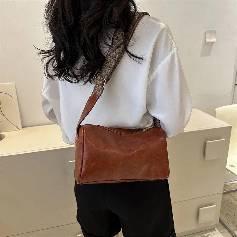 Tracy™ | Vintage Luxe Crossbody-taske med vævet justerbar rem