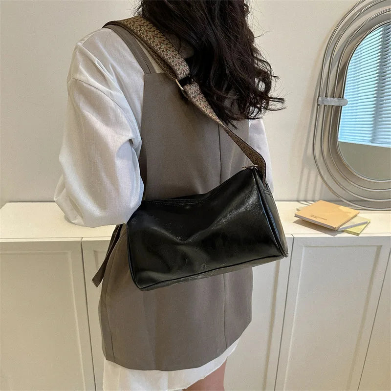 Tracy™ | Vintage Luxe Crossbody-taske med vævet justerbar rem