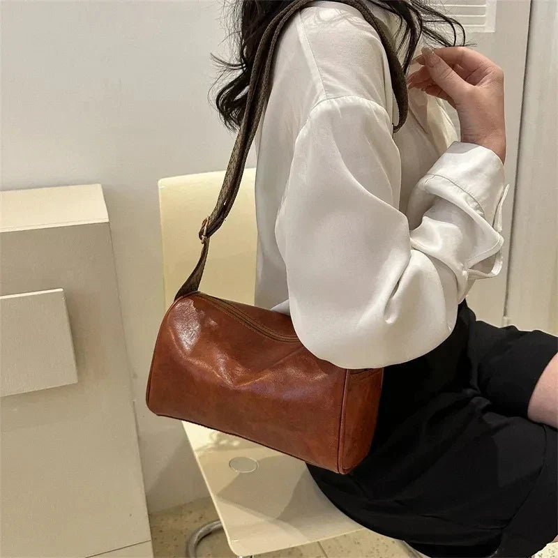 Tracy™ | Vintage Luxe Crossbody-taske med vævet justerbar rem