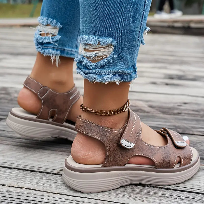 Layla™ - Komfortable Kilklap Sandaler med Ankelrem