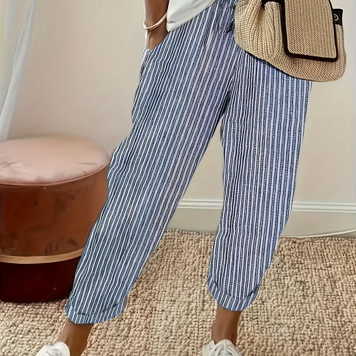 Gitte™ – Bukser med Elegant Stribe