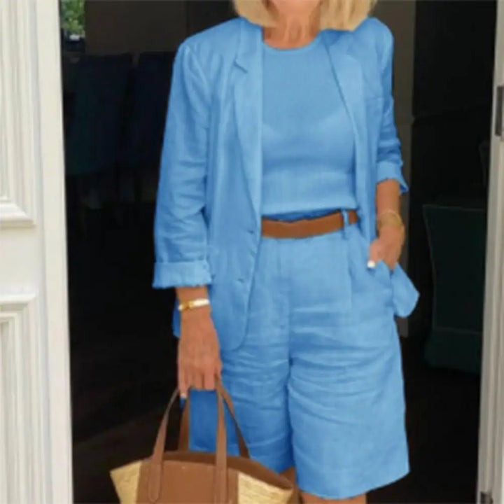 Talia™ - Luksus sæt med blazer og shorts