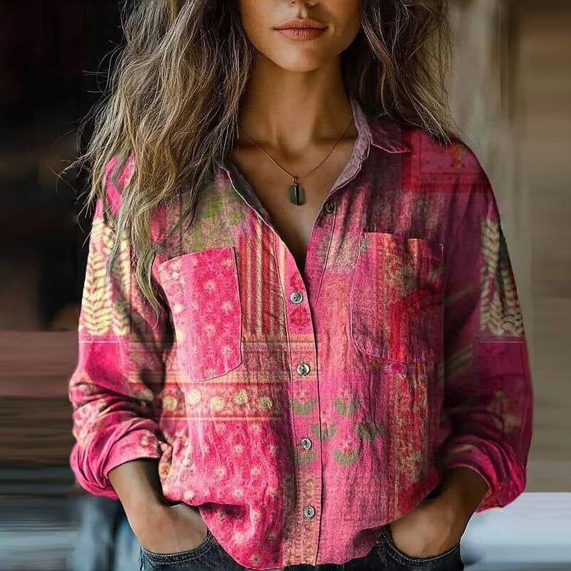 Sigrid | Vintage Afslappet Bluse