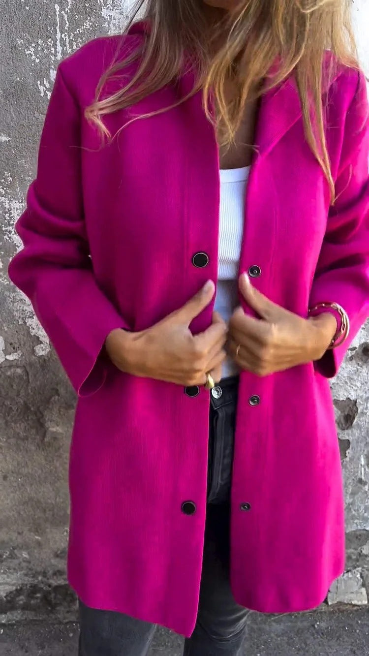 Anya™ | Cardigan med knapper og hætte