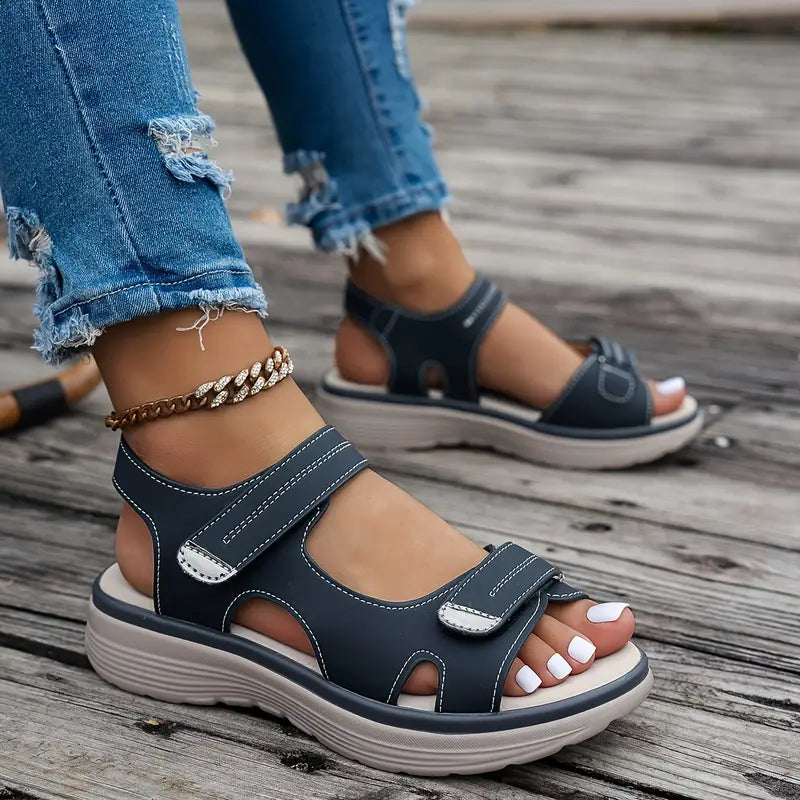 Layla™ - Komfortable Kilklap Sandaler med Ankelrem