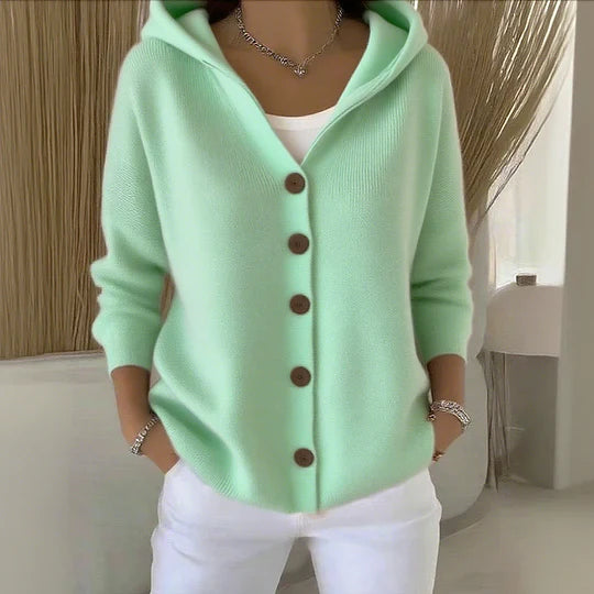 Elna™ - Blødstrikket Cardigan til Kvinder