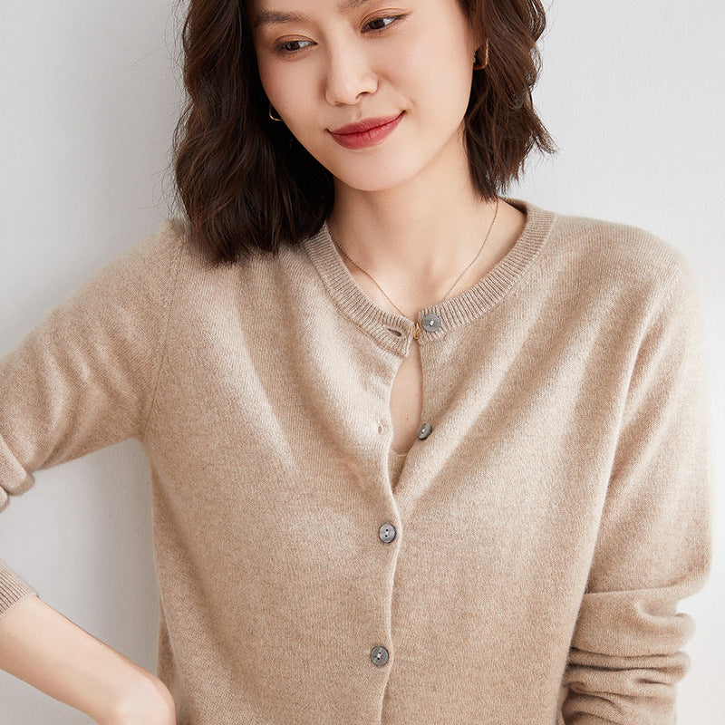 Jade™ | strikket cardigan med lange ærmer