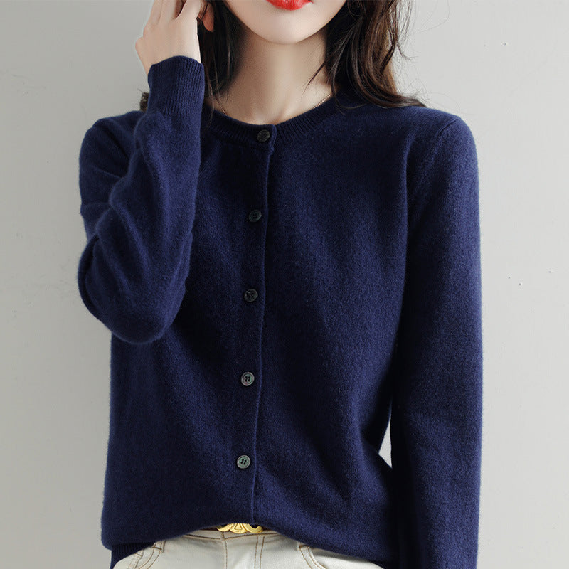 Jade™ | strikket cardigan med lange ærmer