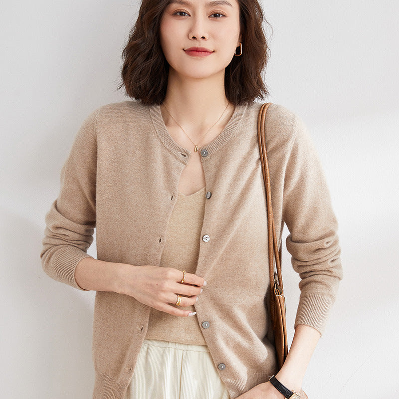 Jade™ | strikket cardigan med lange ærmer