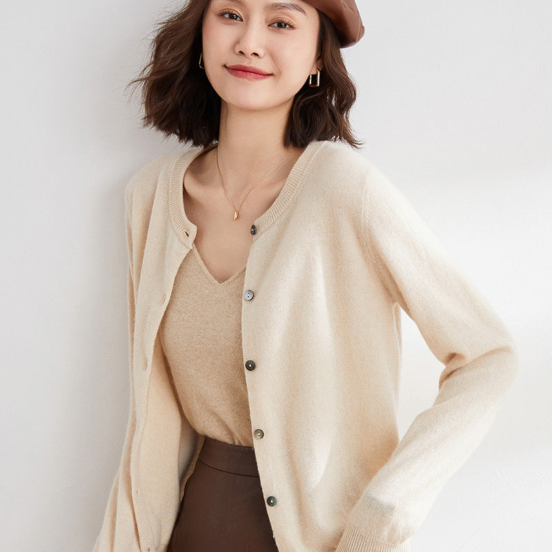 Jade™ | strikket cardigan med lange ærmer