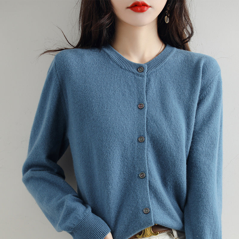 Jade™ | strikket cardigan med lange ærmer