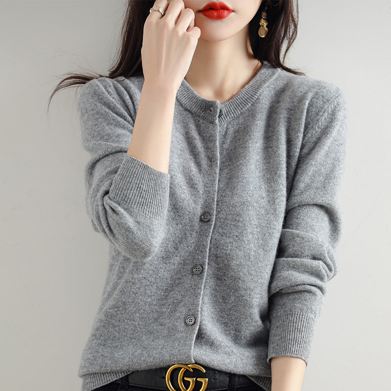 Jade™ | strikket cardigan med lange ærmer