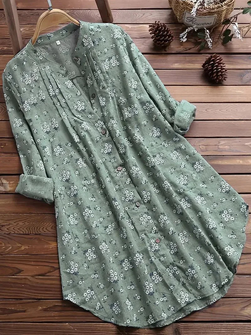 Mila - Klassisk Sommerbluse - Blomsterprint