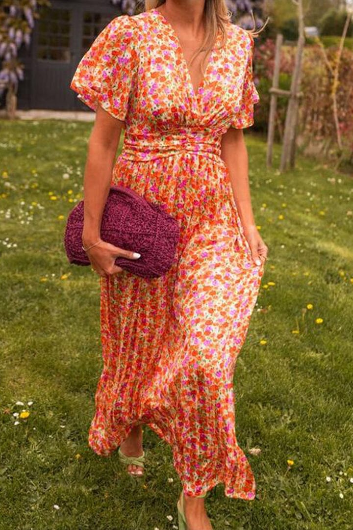 Lorena™ | Elegant Maxi-kjole med V-hals