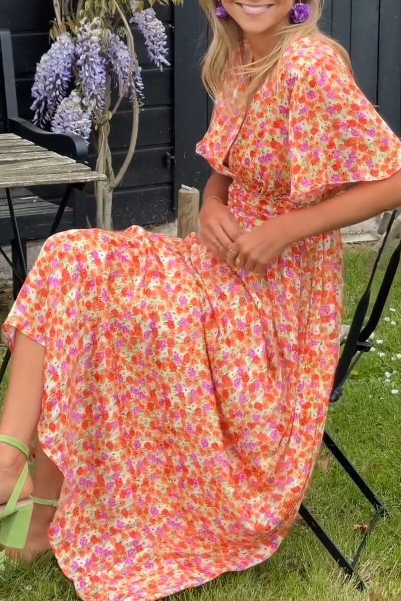 Lorena™ | Elegant Maxi-kjole med V-hals