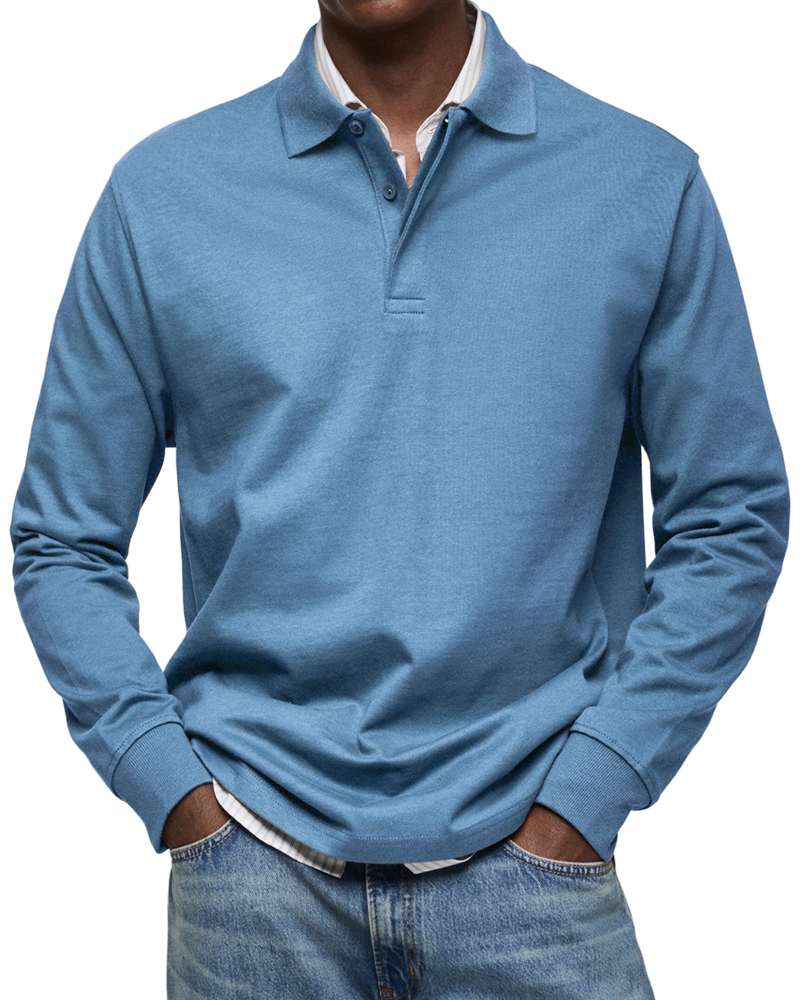 Erik | LUXUS POLO MED LANGE ÆRMER