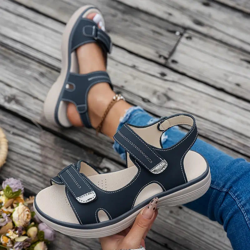 Layla™ - Komfortable Kilklap Sandaler med Ankelrem