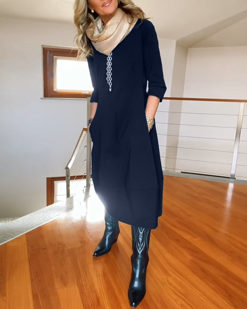Vibeke™ - Elegant og komfortabel kjole