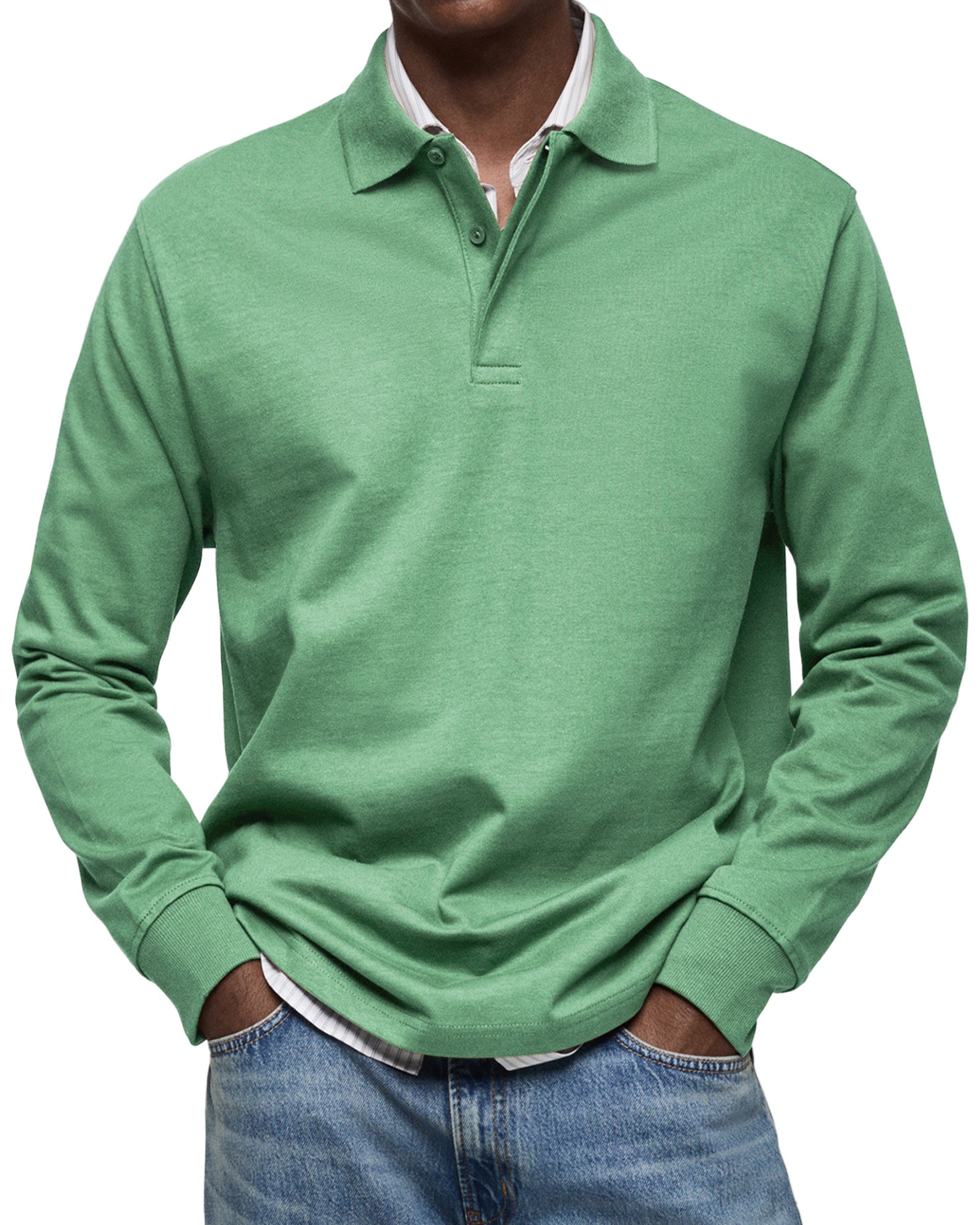 Erik | LUXUS POLO MED LANGE ÆRMER