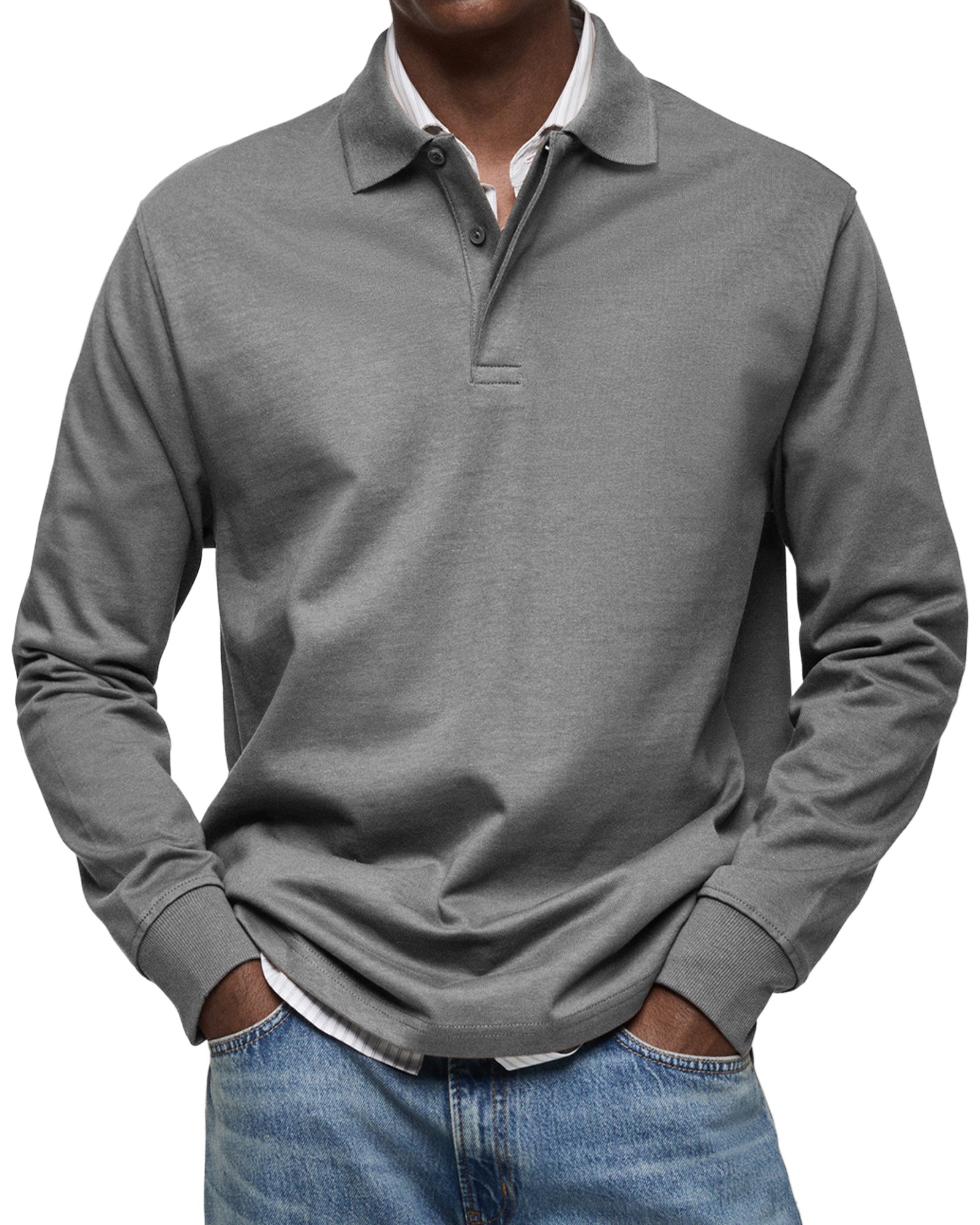 Erik | LUXUS POLO MED LANGE ÆRMER