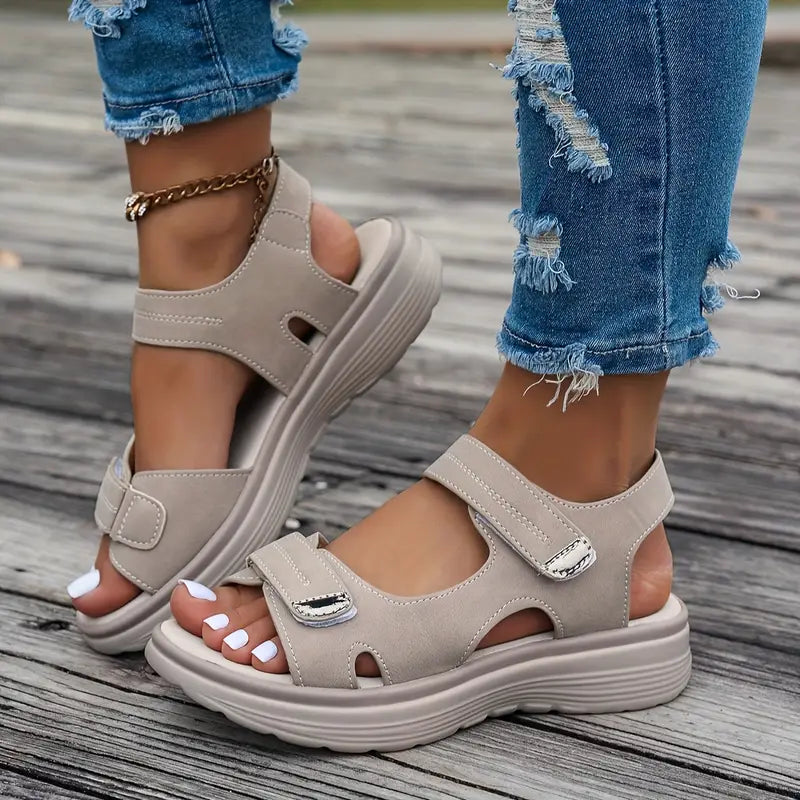 Layla™ - Komfortable Kilklap Sandaler med Ankelrem