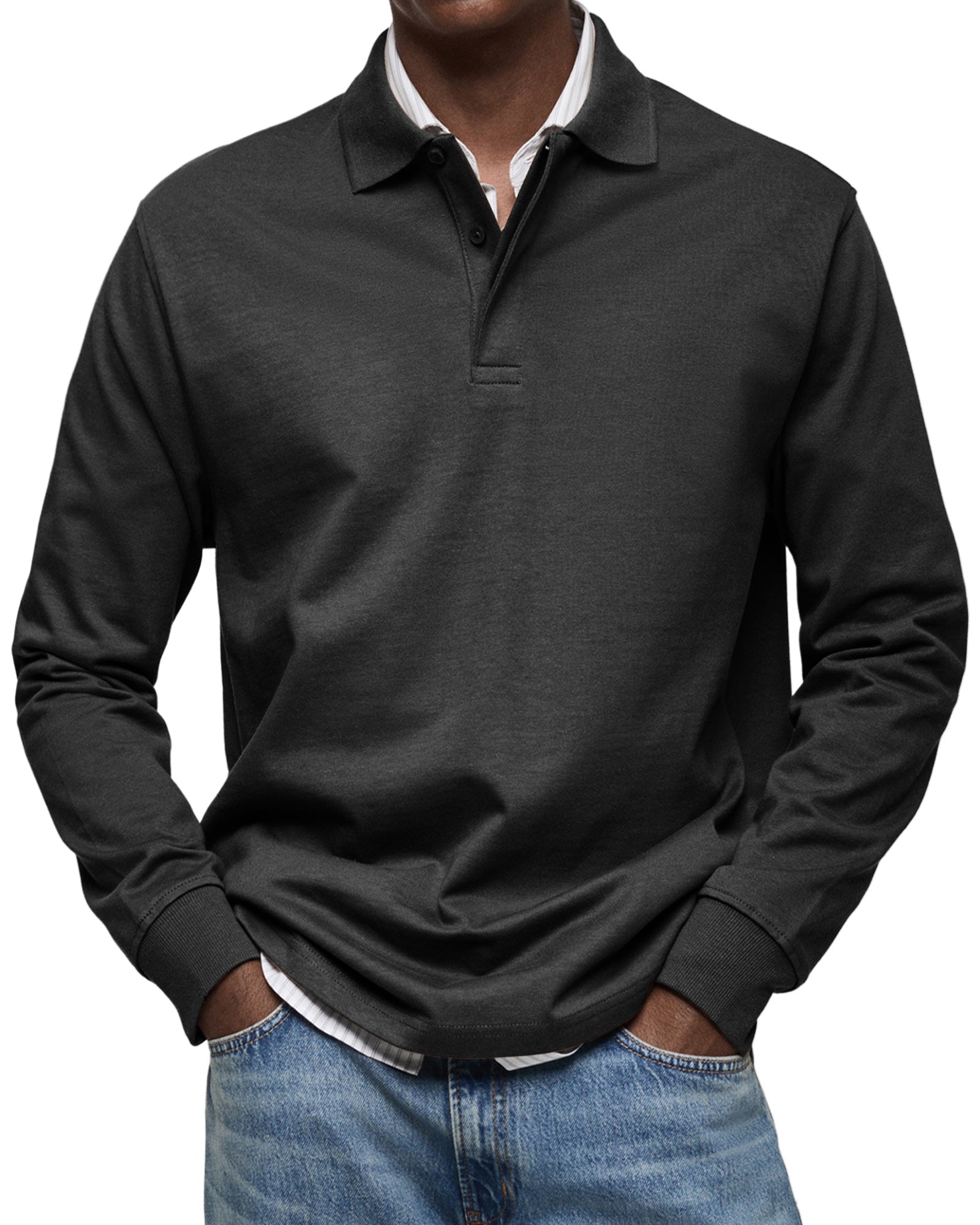 Erik | LUXUS POLO MED LANGE ÆRMER