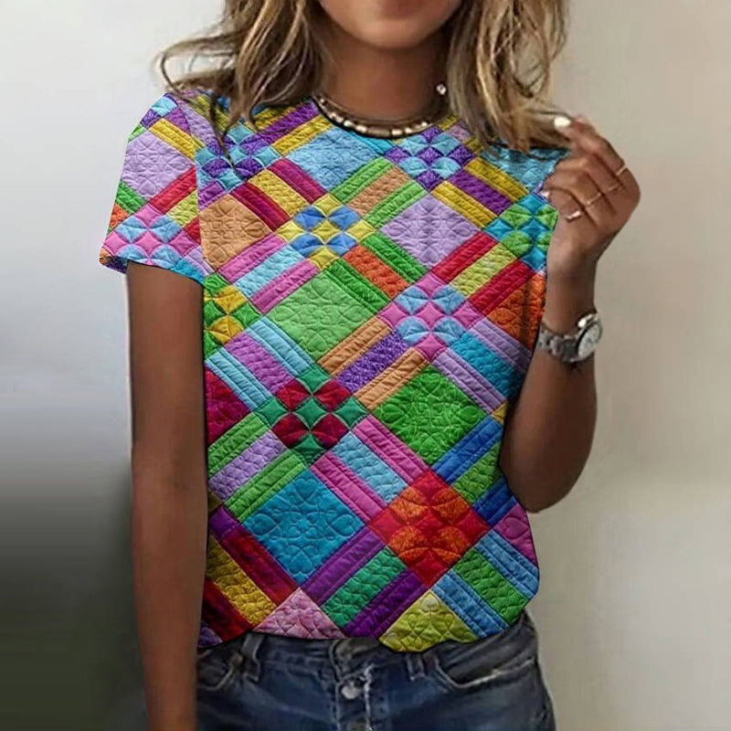 Nora | Farverig Vintage T-Shirt