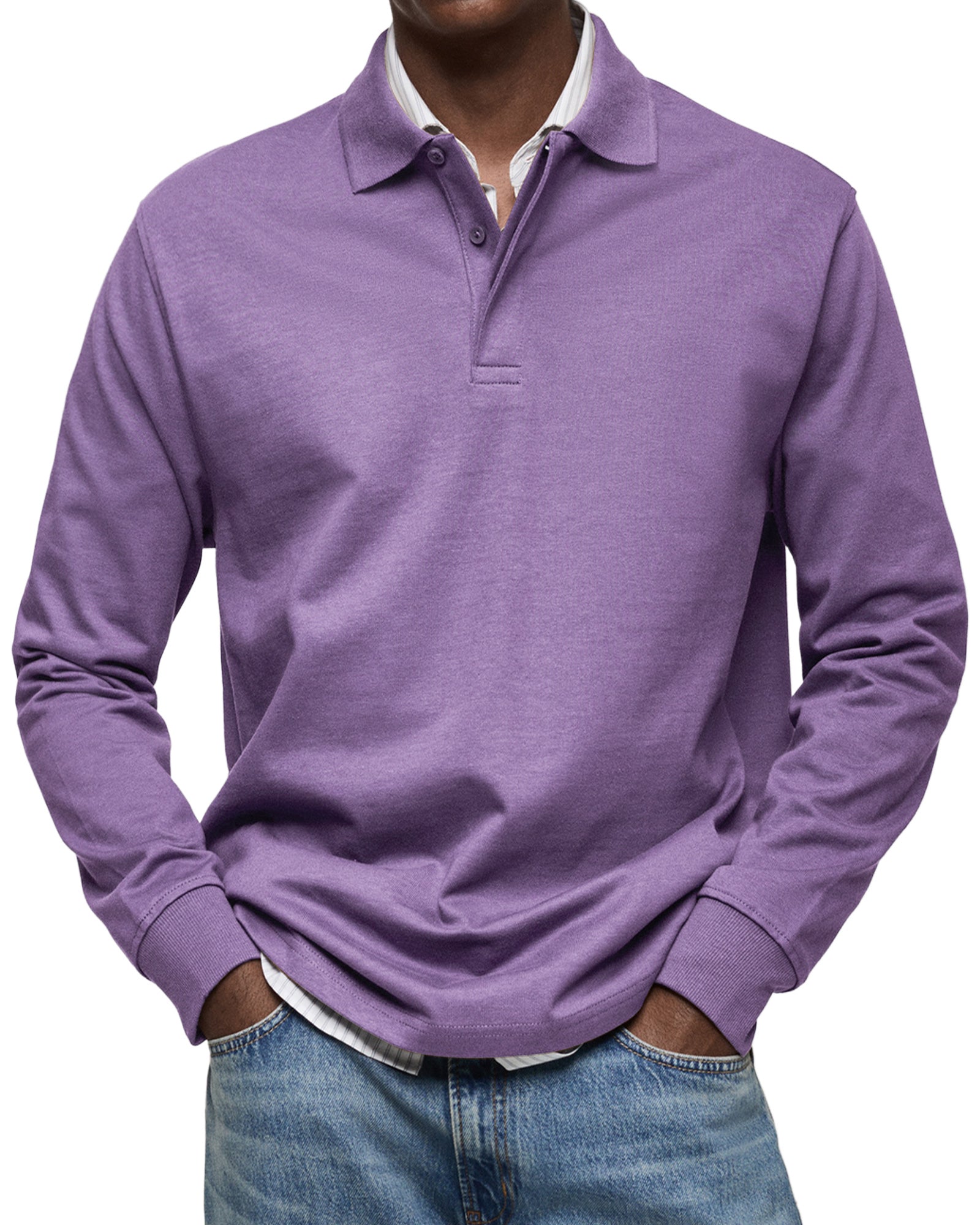 Erik | LUXUS POLO MED LANGE ÆRMER