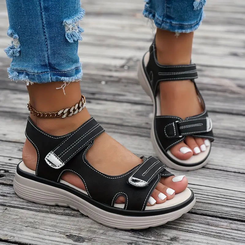 Layla™ - Komfortable Kilklap Sandaler med Ankelrem