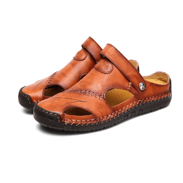 Lars™ - LederSandalen Med God Støtte