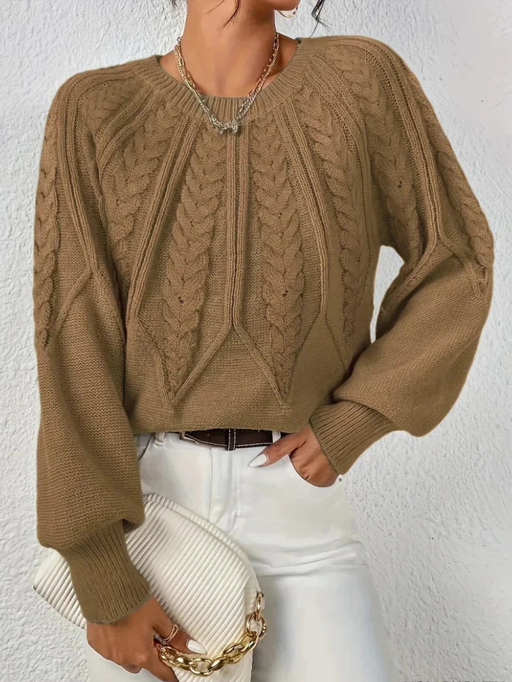 Florence | Chic flettet striktrøje