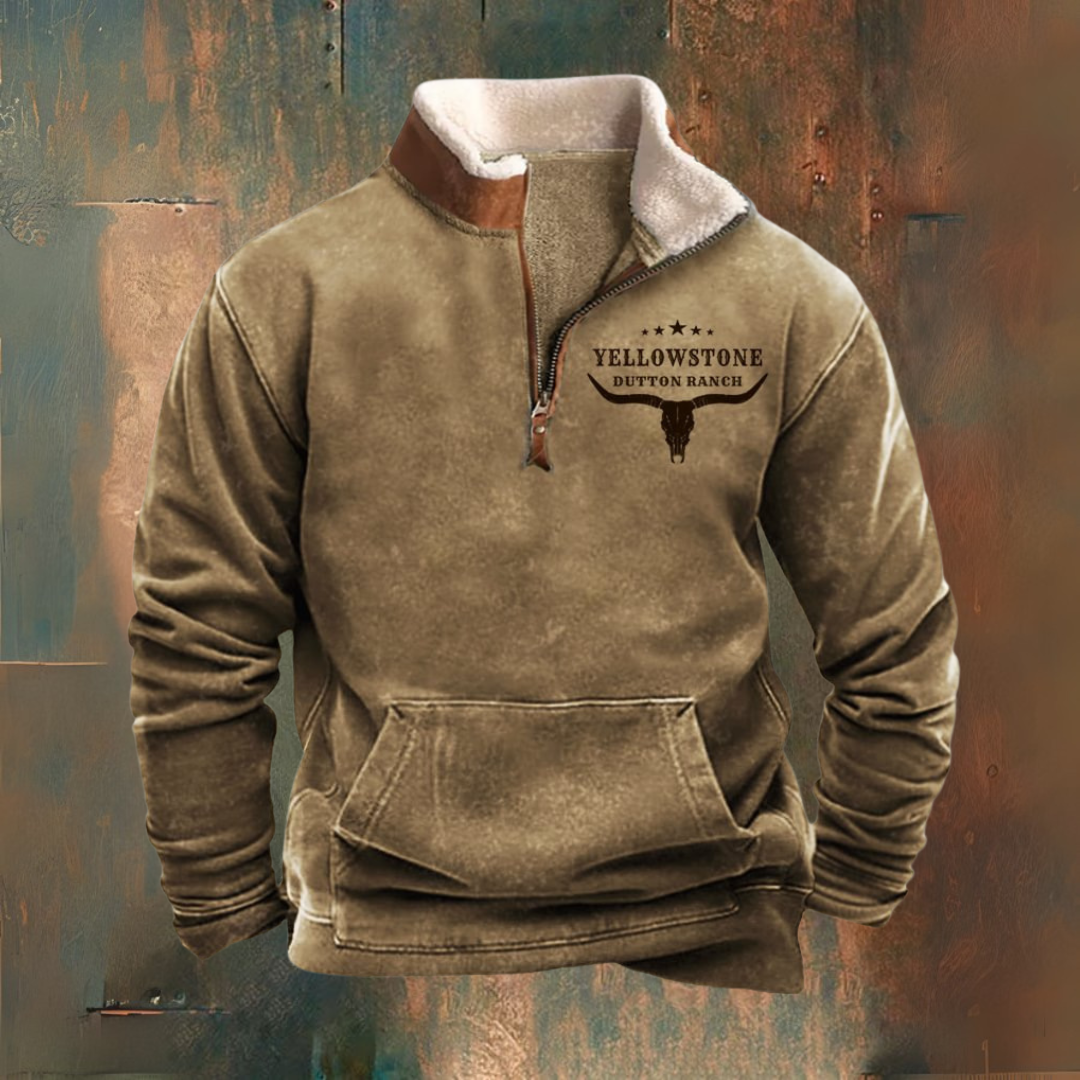 Philip — Efterårs-vinter halv-zip vest