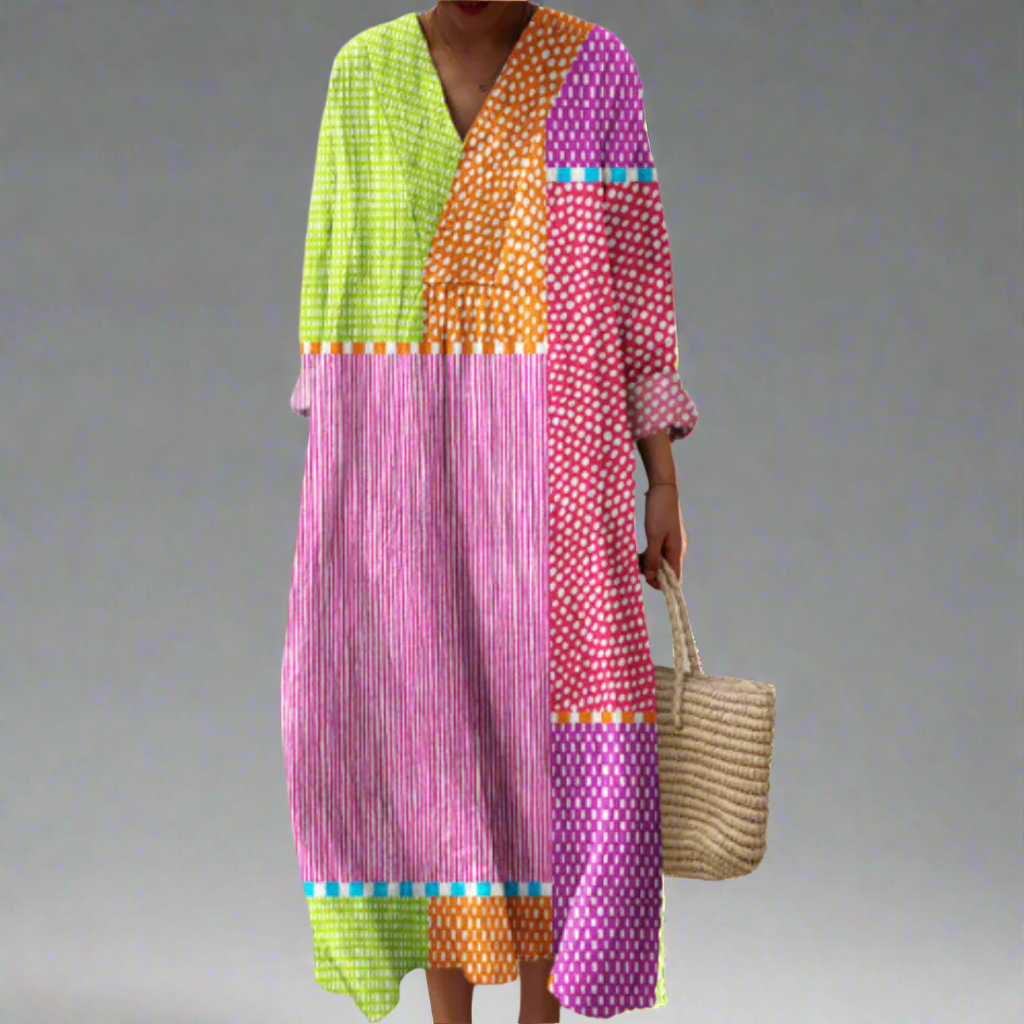 Gerda™ | Elegant geometrisk kjole